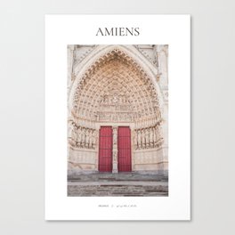 Amiens - travel photography - old churge  Canvas Print