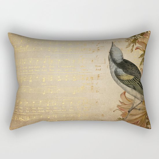 Vintage gold music #4 Rectangular Pillow