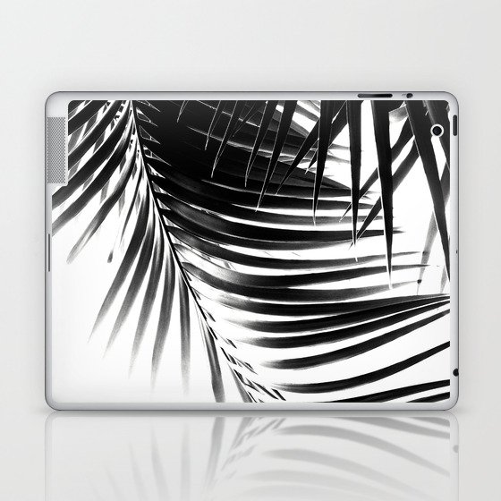 Palm Leaves Black & White Vibes #1 #tropical #decor #art #society6 Laptop & iPad Skin