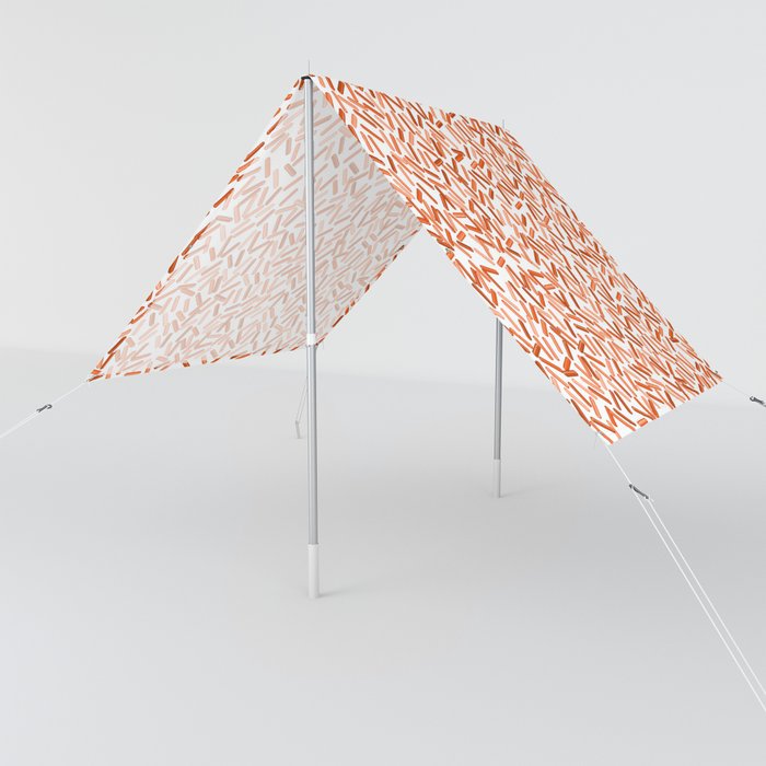 Orange Sprinkles Pattern Sun Shade