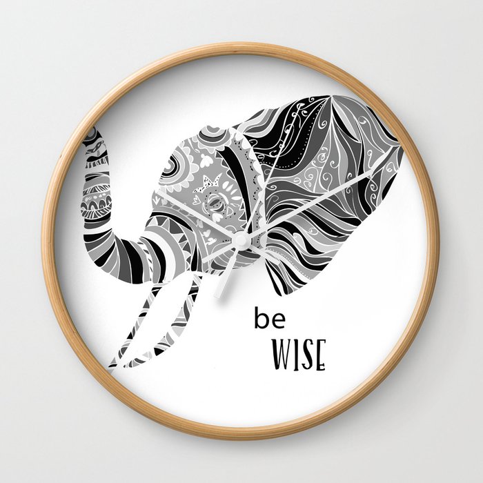 BE WISE Wall Clock