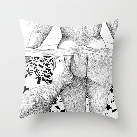 The Swim Throw Pillow