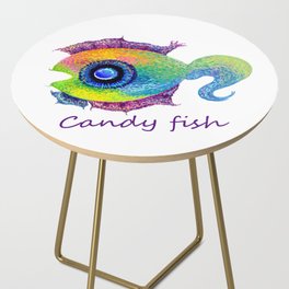 colorful candy fish Side Table
