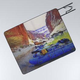 Rafting Rest Area Picnic Blanket