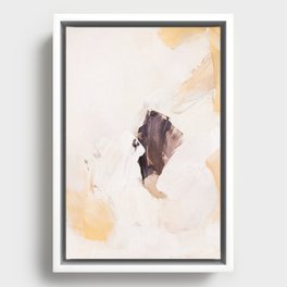 Abstract Neutrals V1 Framed Canvas