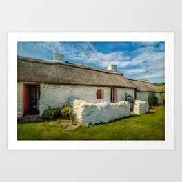 Cottage In Wales Art Print | Digital, Architecture, Photo, Vintage 