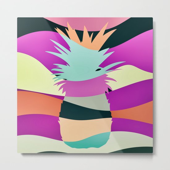 Sliced Ananas Metal Print