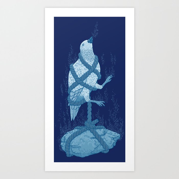 In love with a sinking stone Art Print