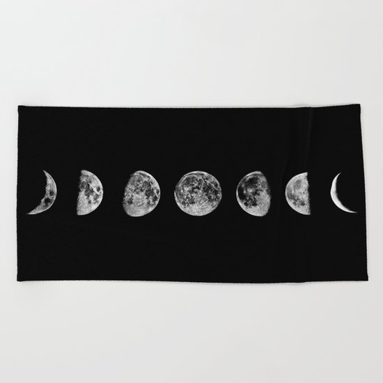 moon phases Beach Towel