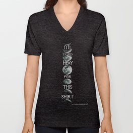 Hexy Moon Phases Shirt V Neck T Shirt