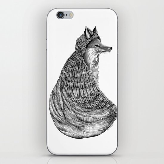 Fox- Feathered. iPhone Skin