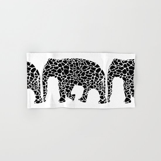 Elephant with giraffe print Hand & Bath Towel