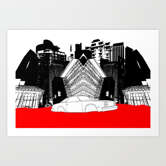 Demolition Derby 1984 Art Print