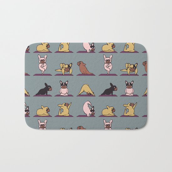Frenchie Yoga Bath Mat