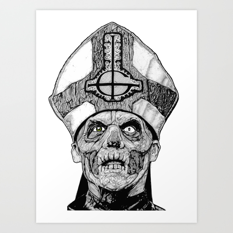 Papa Emeritus II Art Print by Dark_Illustrator | Society6