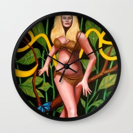 EVE Wall Clock | Impressionism, Eve, Junglegoddess, Oil, Painting, Thefaceofeve 