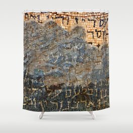 Biblical fragment Shower Curtain