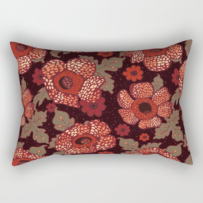 Rafflesia Endangered Flower Rectangular Pillow