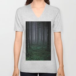 Forest Nature Landscape V Neck T Shirt