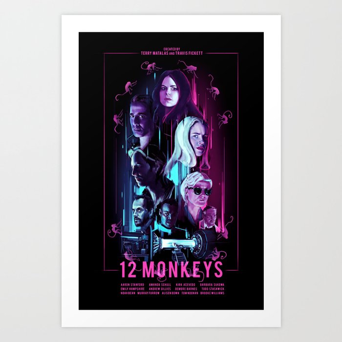 12 Monkeys Art Print