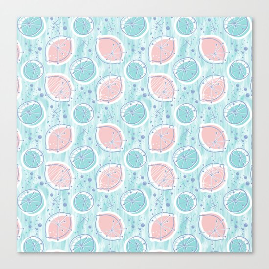 Atomic Blue Lemonade Canvas Print