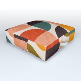 bauhaus mid century geometric shapes 9 Outdoor Floor Cushion