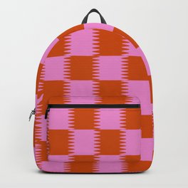 Strawberry Checkerboard Illusion Backpack