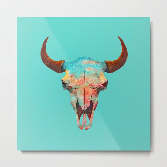 Turquoise Sky Metal Print
