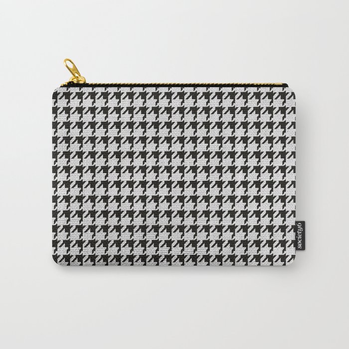 Houndstooth Carry-All Pouch