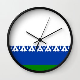 flag of nenets Wall Clock