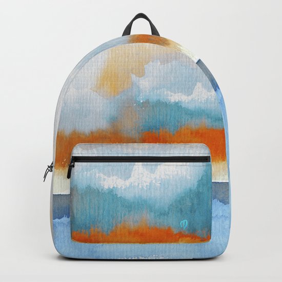 Orange Sea Drop Backpack