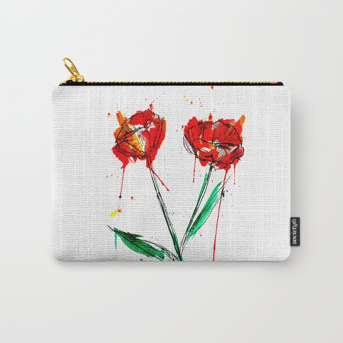 poppies Carry-All Pouch