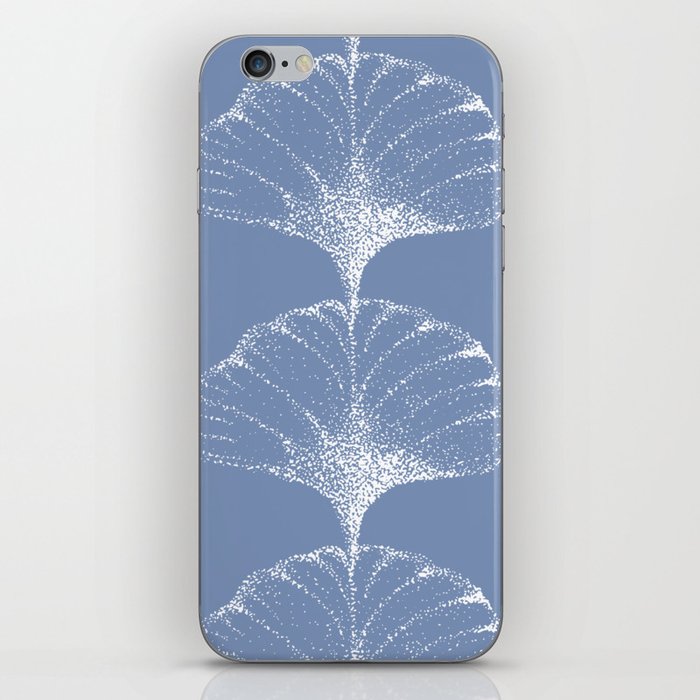 Dusty Indigo Art Deco Floral iPhone Skin