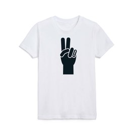 Peace Sign, Do Good B&W Kids T Shirt