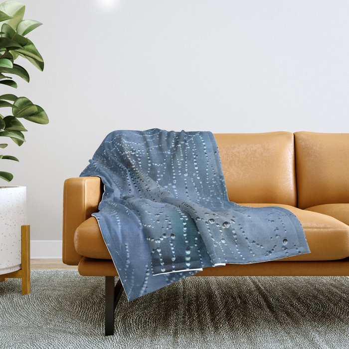 Magic Winter Water Drops Art Collection Throw Blanket
