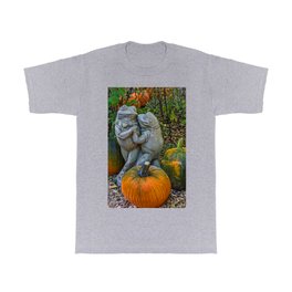 Dancing in the Pumpkin Patch T Shirt | Esoteric, Frogs, Pumpkins, Harvest, Fall, Photo, Fun, Orange, Digital, Dancing 