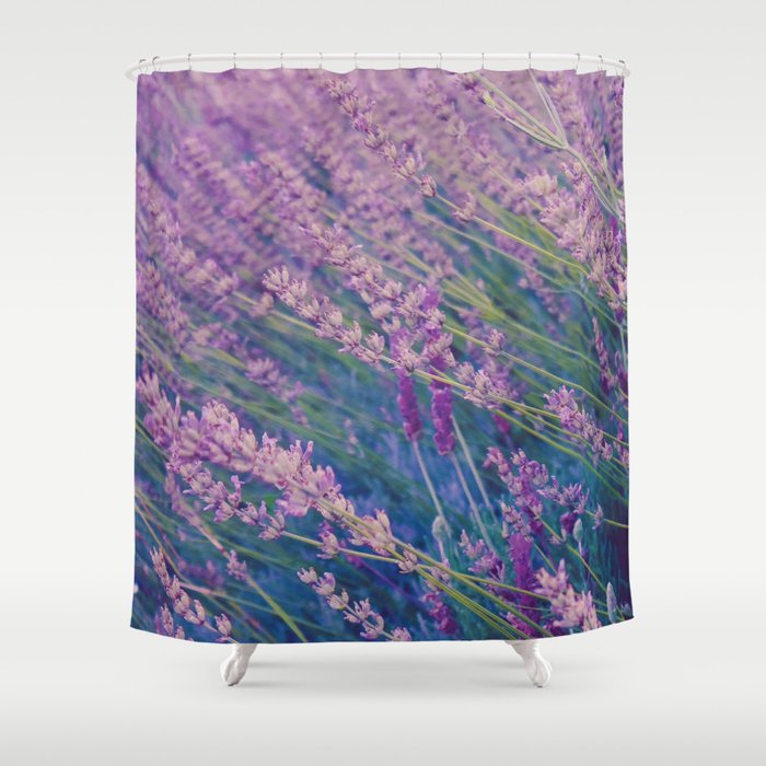 Lavender, Gardens, Flower Shower Curtain
