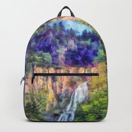Mountain waterfall Backpack