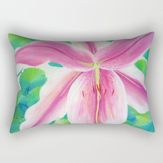 Jane's Lily Rectangular Pillow