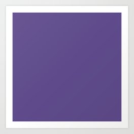 Ultra Violet Solid Colour Palette Matte Art Print