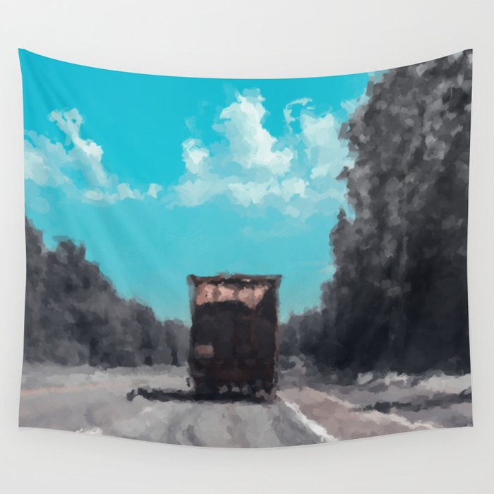 The Teal Traveler Wall Tapestry