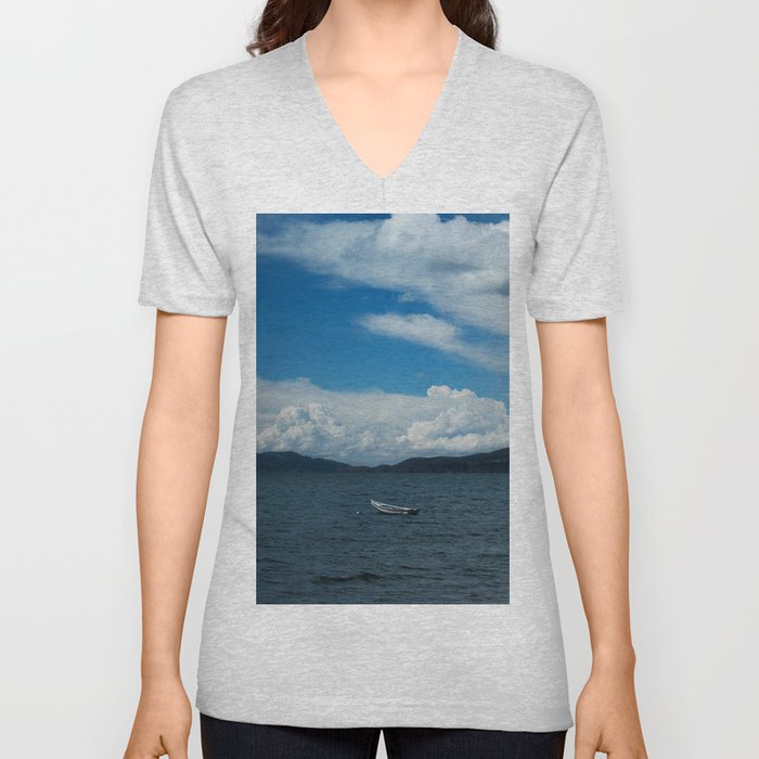 Titicaca lake raft V Neck T Shirt