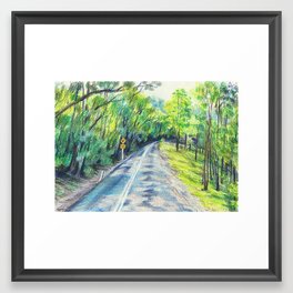 Forest Road Framed Art Print