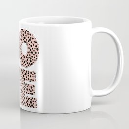  Love pink and black spotty pattern Coffee Mug