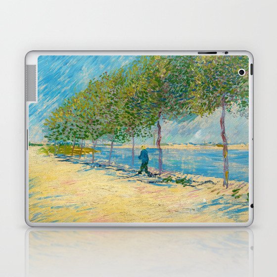 By the Seine, 1887 by Vincent van Gogh Laptop & iPad Skin