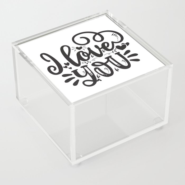 I Love You Acrylic Box