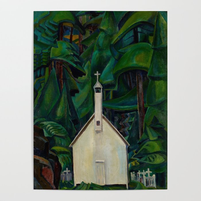 Emily Carr Indian Church Poster