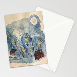 Wintery Woods Stationery Card