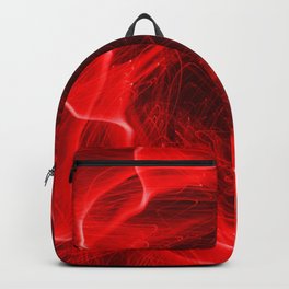 Red Flower Fiber Optic Light Painting Backpack