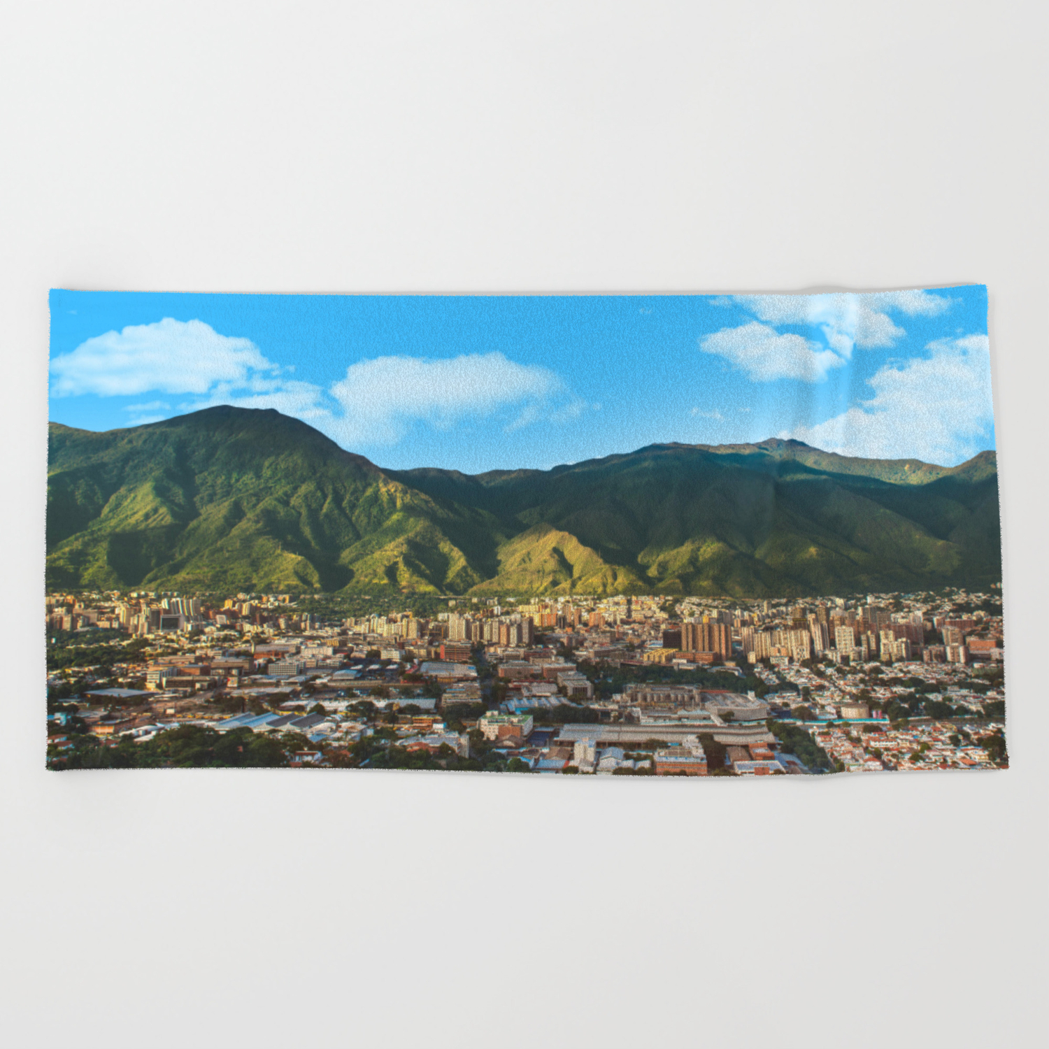 El Avila Caracas Venezuela Beach Towel By Selenedasilva Society6